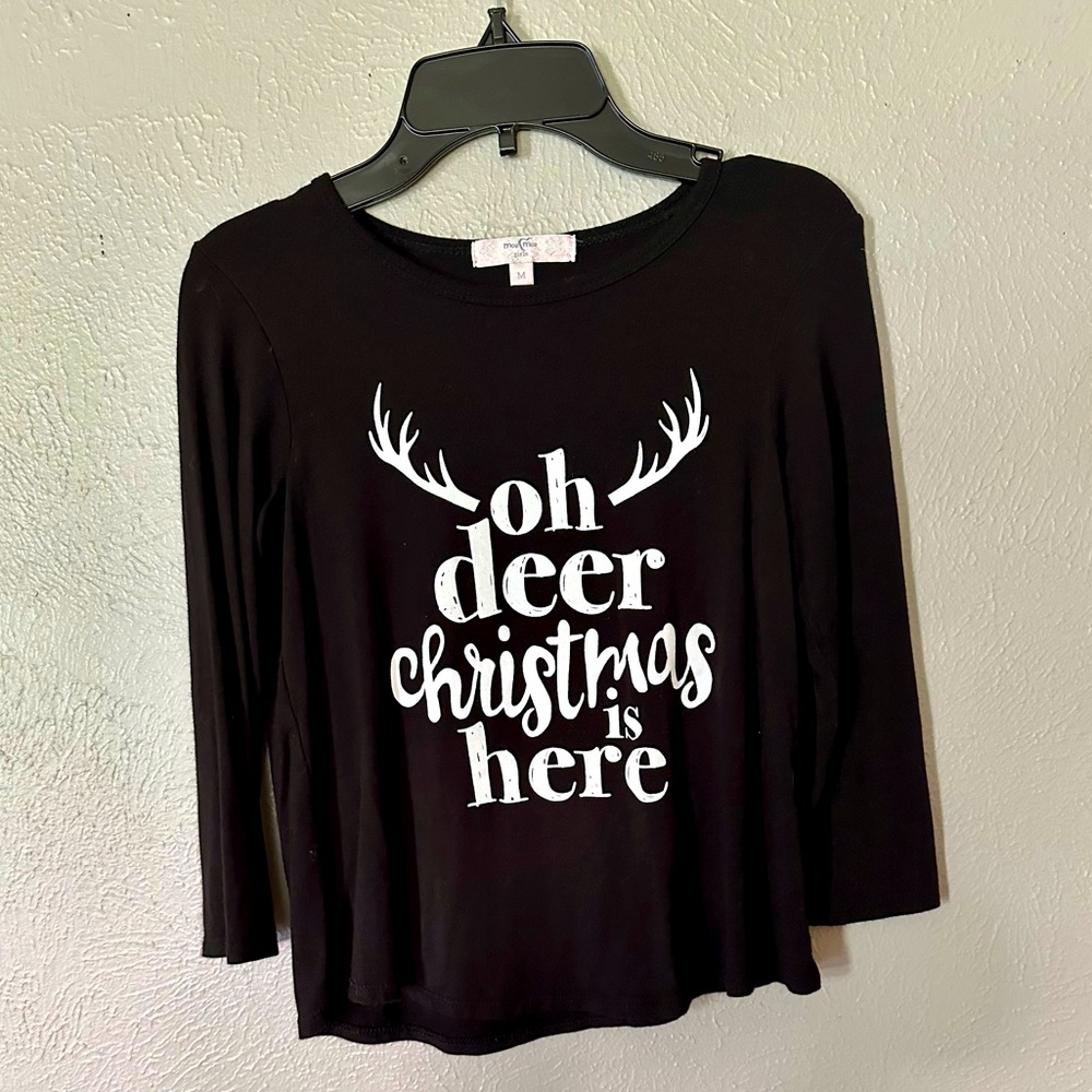 Girls long sleeve Christmas shirt